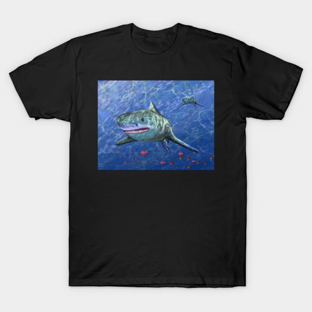 Sharks T-Shirt by Almanzart